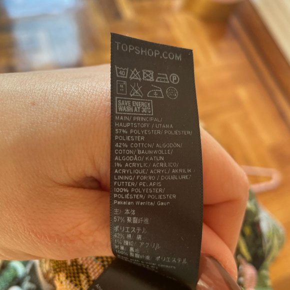 Topshop flower print tapestry mini  dress - Picture 15 of 15